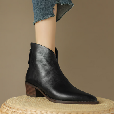 Clarisse™ | Bottines de Luxe à Talons Bas