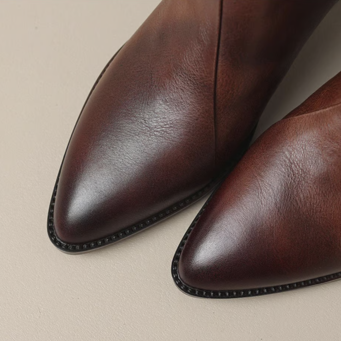 Clarisse™ | Bottes de Cheville Luxueuses à Talon Bas