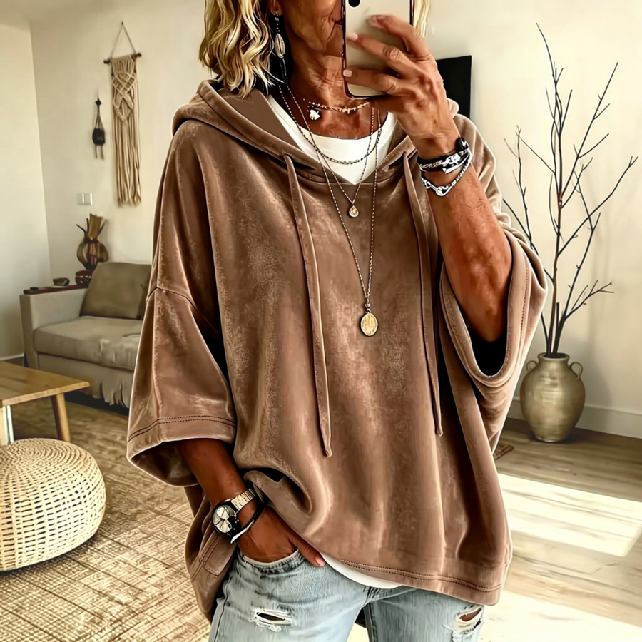 LUANA™ | Hoodie oversize en velours signature