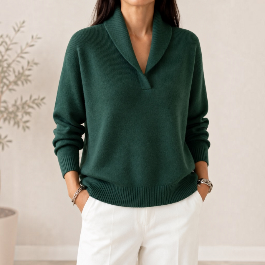 ÉLISE™ | Pull col V chic