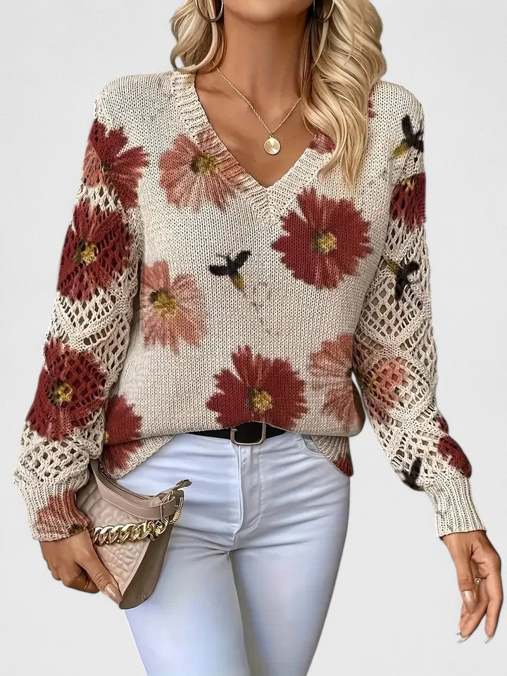 Sara™ | Sweater élégant avec motif floral