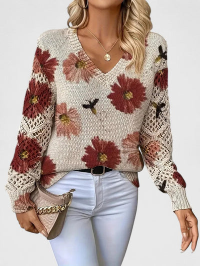 Sara™ | Sweater élégant avec motif floral