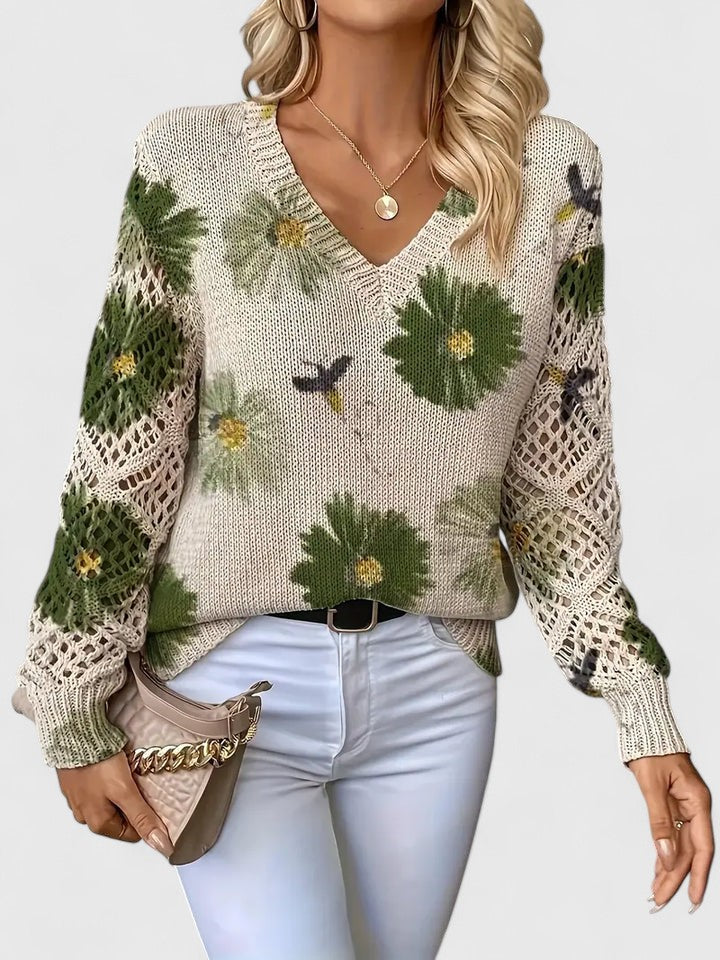 Sara™ | Sweater élégant avec motif floral