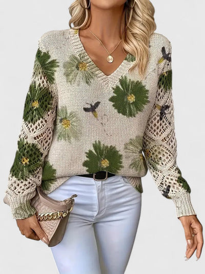 Sara™ | Sweater élégant avec motif floral