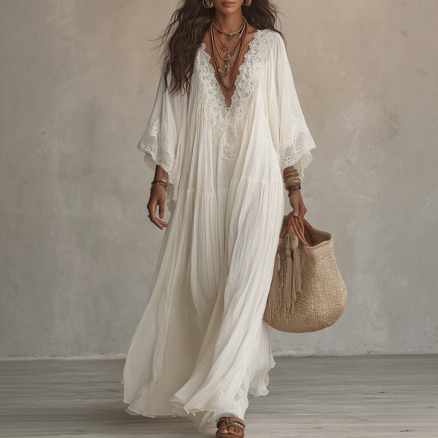 Celeste™ | Robe longue en dentelle