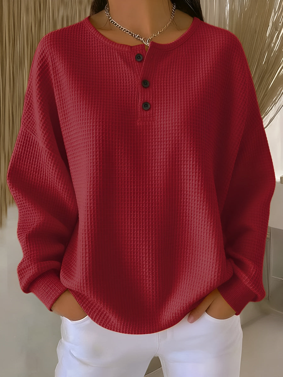 Helena™ | Pull doux et décontracté avec boutons