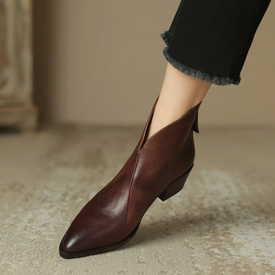 Clarisse™ | Bottines de Luxe à Talons Bas