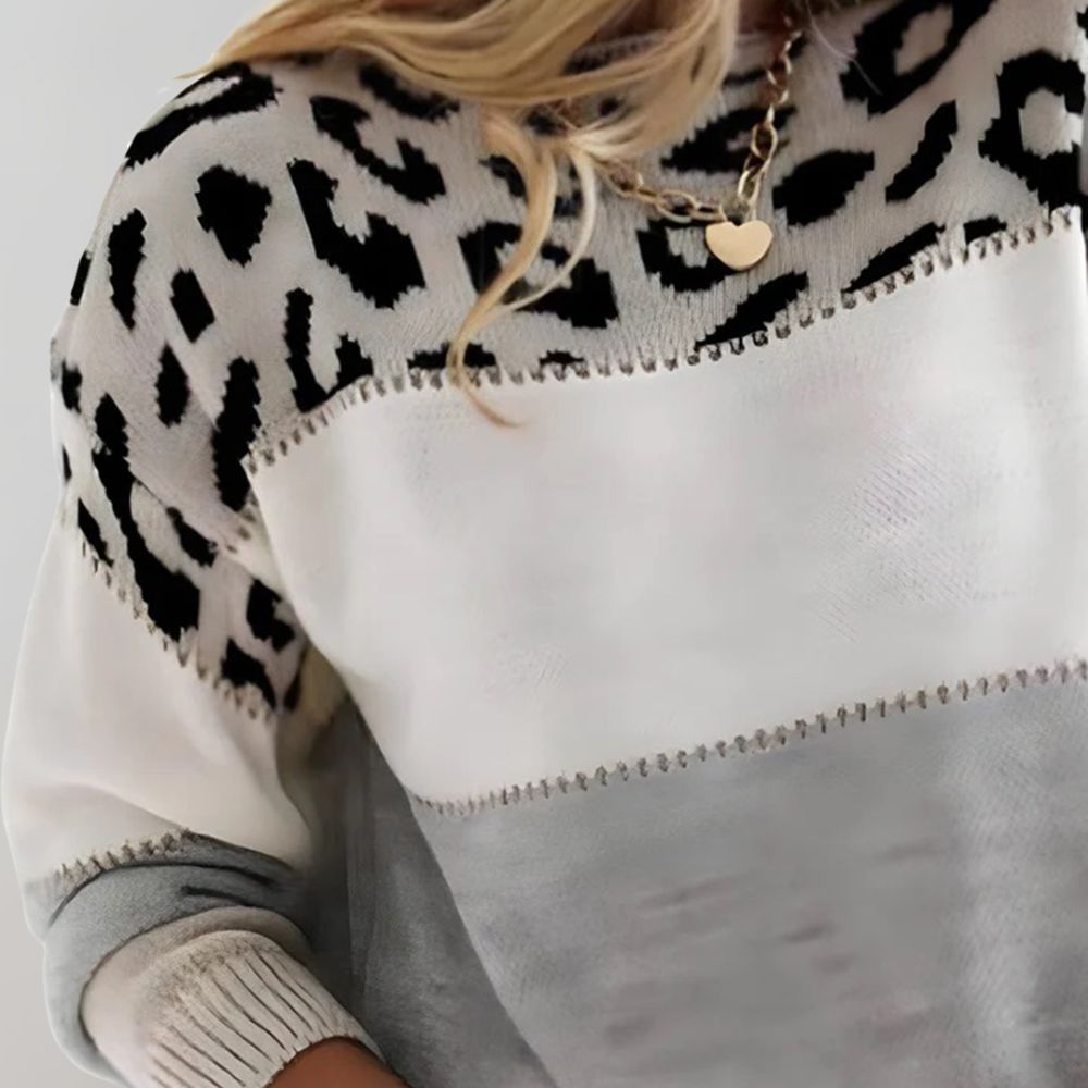 Celeste™ | Pull Léopard Chic