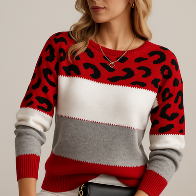 Celeste™ | Pull Léopard Chic