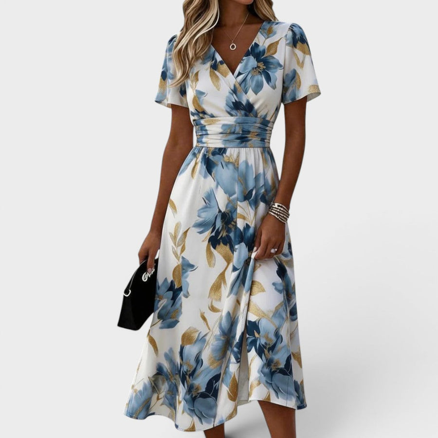 VALENTINA™ | Robe Midi Fleurie