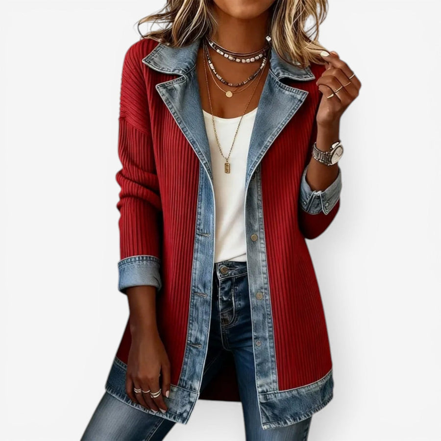 ÉLODIE™ | Veste en Denim Élégante