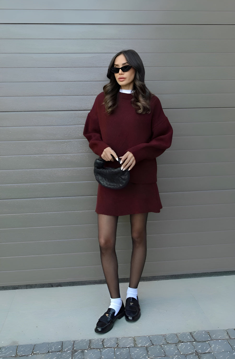 María™ Ensemble en Tricot – pull & jupe
