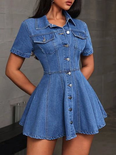 Tess™ | Robe en Jean Élégante