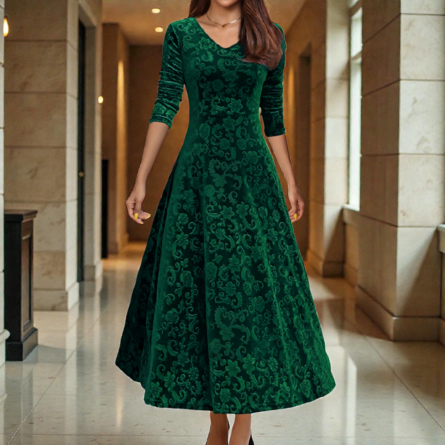 DENISE™ | Robe de Fête en Velours