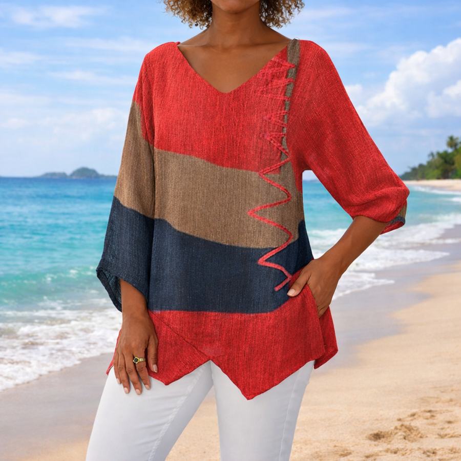 LÉONIE™ | Blouse Élégance d’Été
