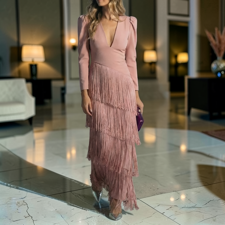 CAMILLA™ | Robe Midi Franges