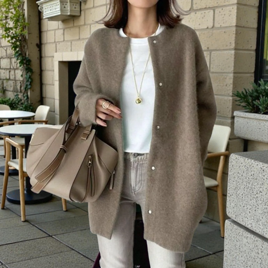 BLANDINE™ | Cardigan Long Élégant