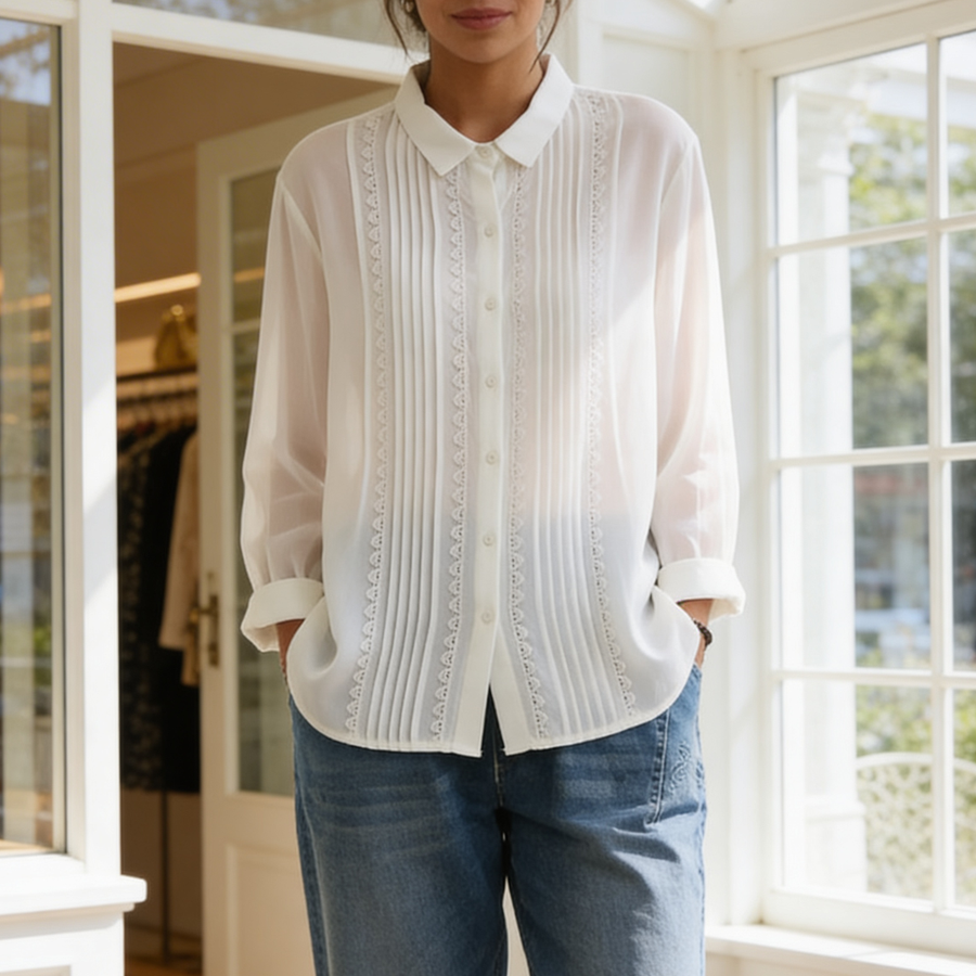 EMMA™ | Blouse Boutonnée Élégante