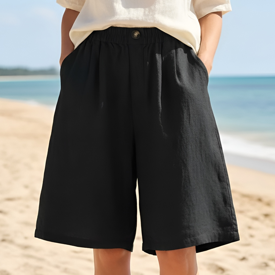 MILLY™ | Shorts Coton-Lin Élégants