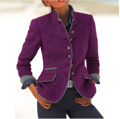 Amira™ | Cardigan élégant avec col haut