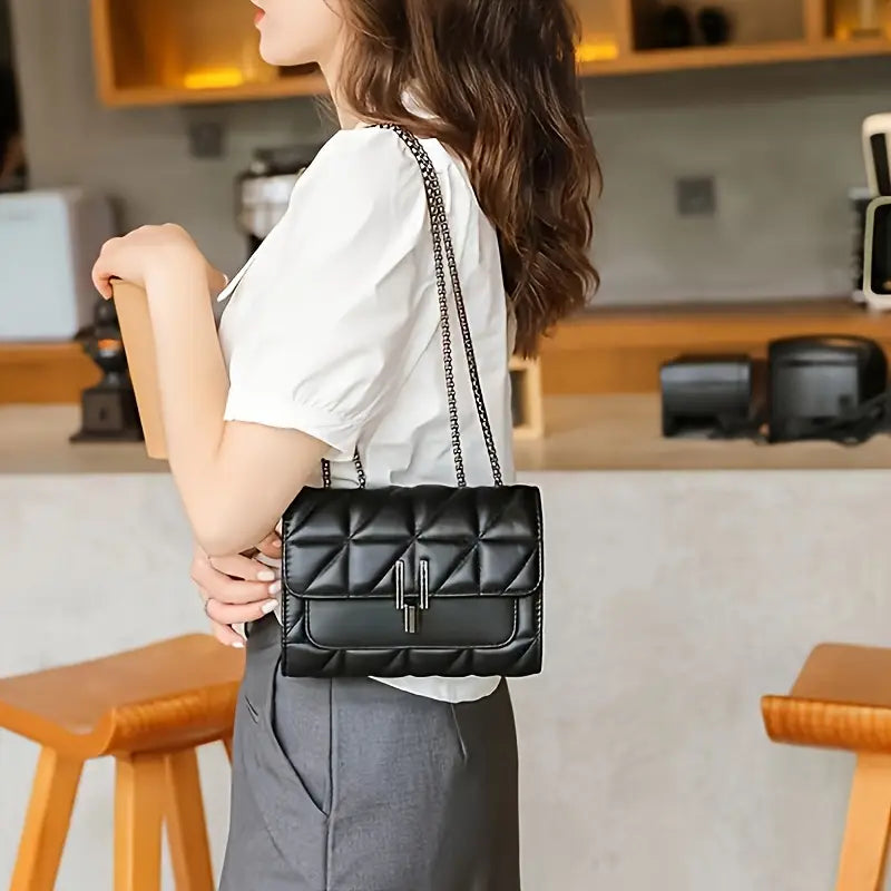 Celine™ | Sac à bandoulière noir chic
