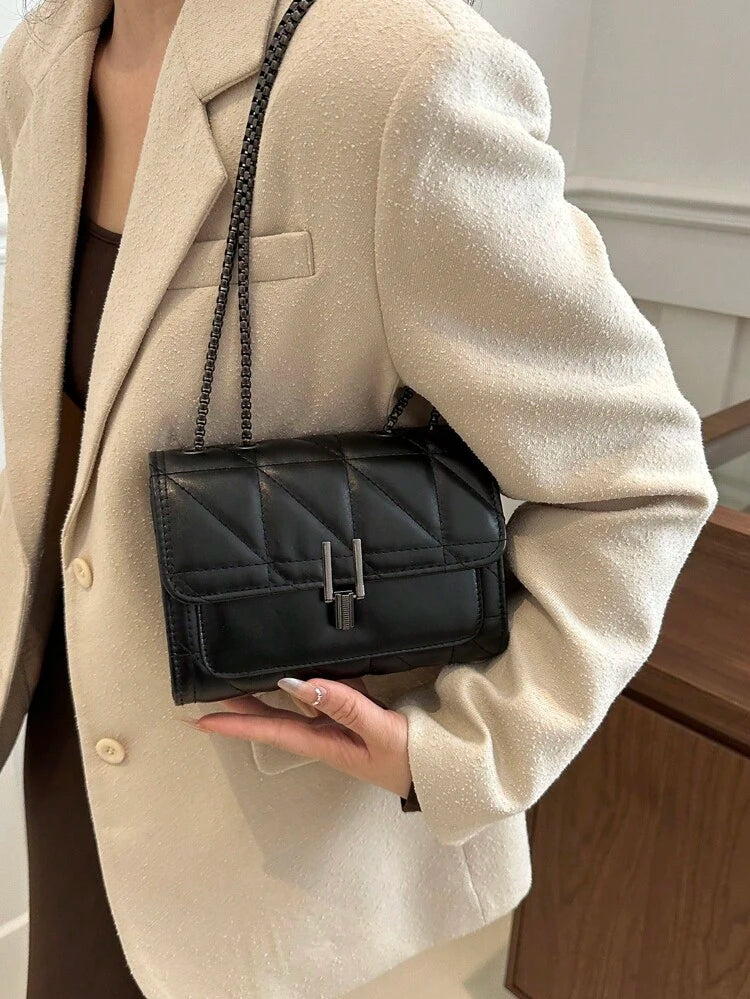 Celine™ | Sac à bandoulière noir chic