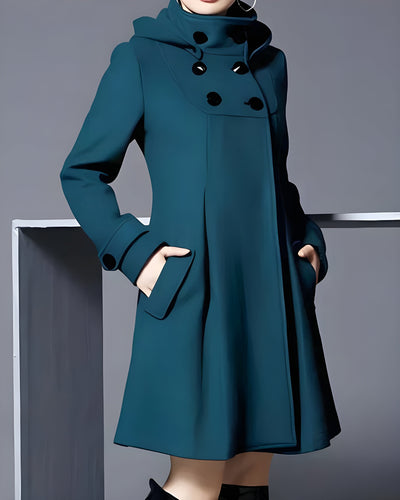 Freja™ | Manteau en laine élégant avec capuche