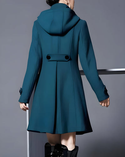 Freja™ | Manteau en laine élégant avec capuche