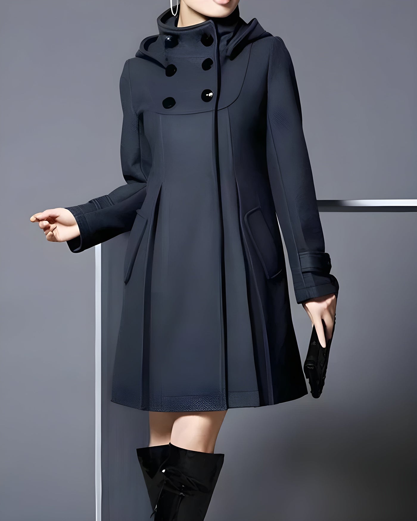 Freja™ | Manteau en laine élégant avec capuche