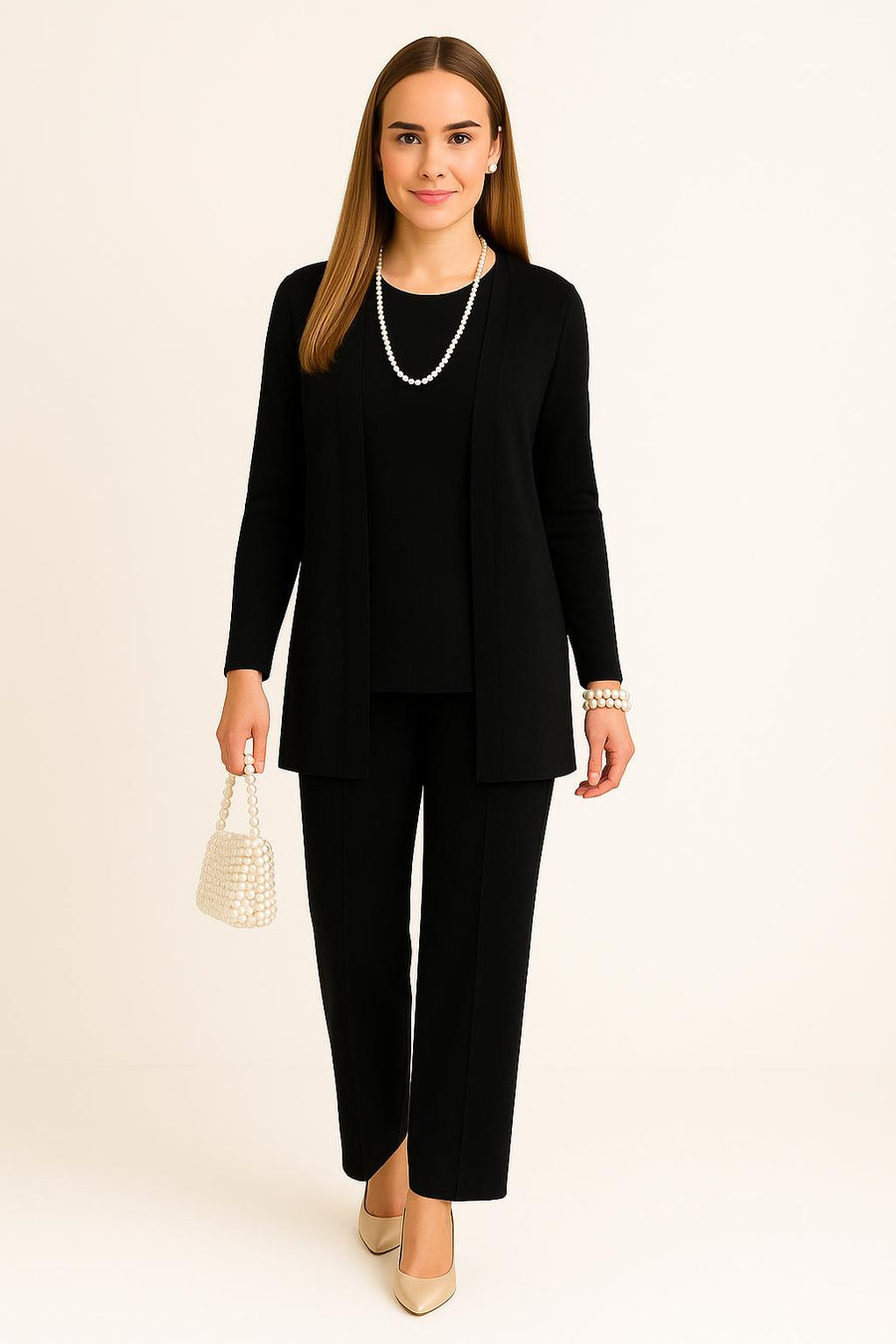 Valeria™ | Ensemble Cardigan, Pull & Pantalon