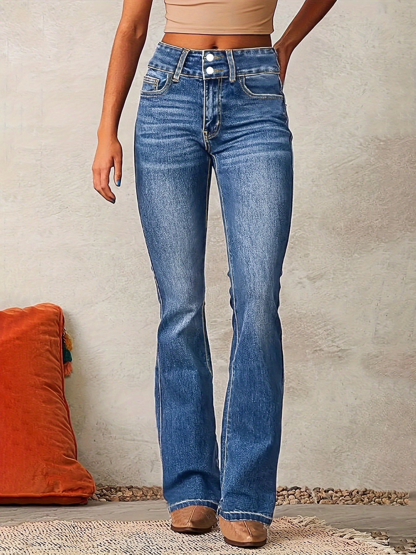 Emilia™ | Jeans évasés taille haute