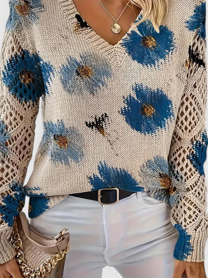Sara™ | Sweater élégant avec motif floral
