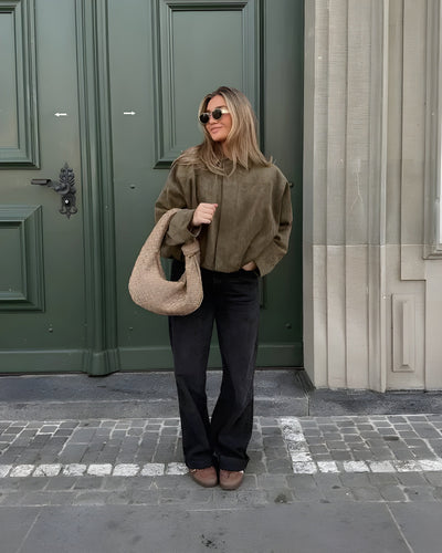 Camilla™ | Veste bomber en suédine élégante