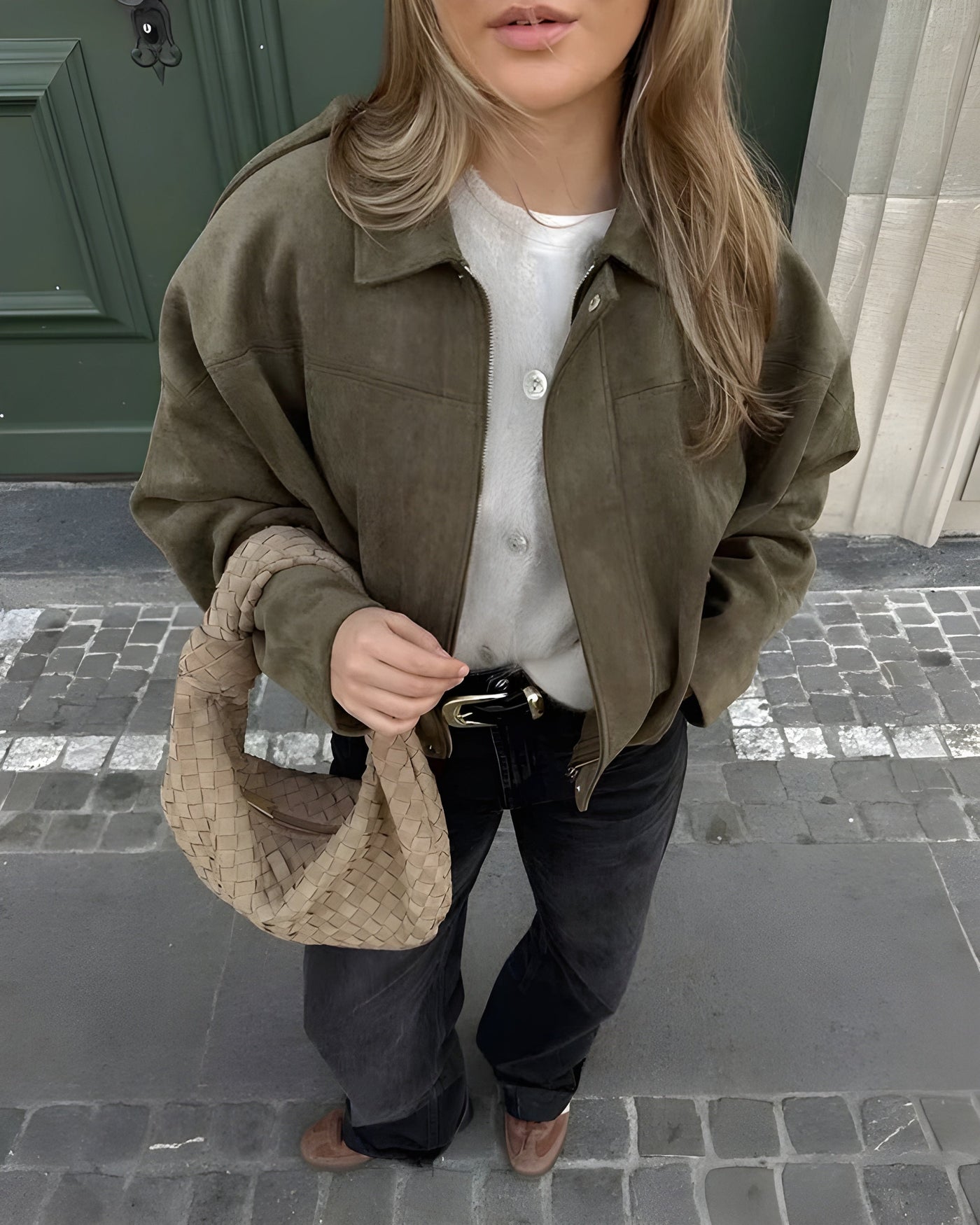 Camilla™ | Veste bomber en suédine élégante