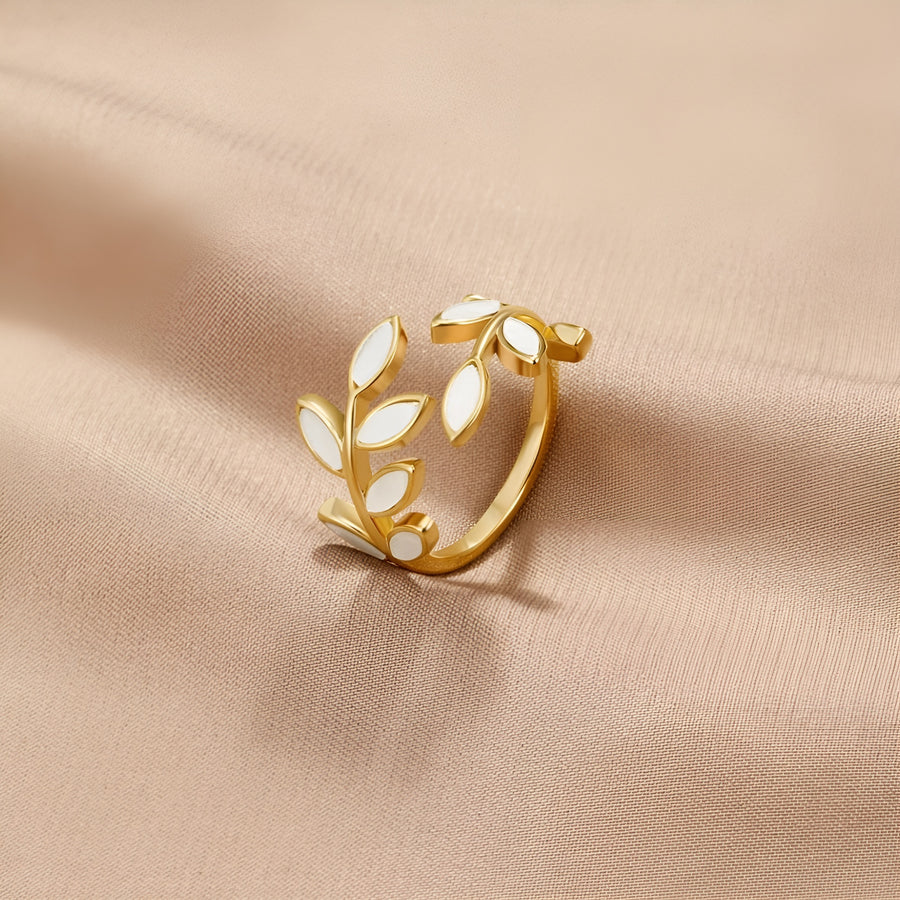SEREIN™ | Bague Feuille Élégante