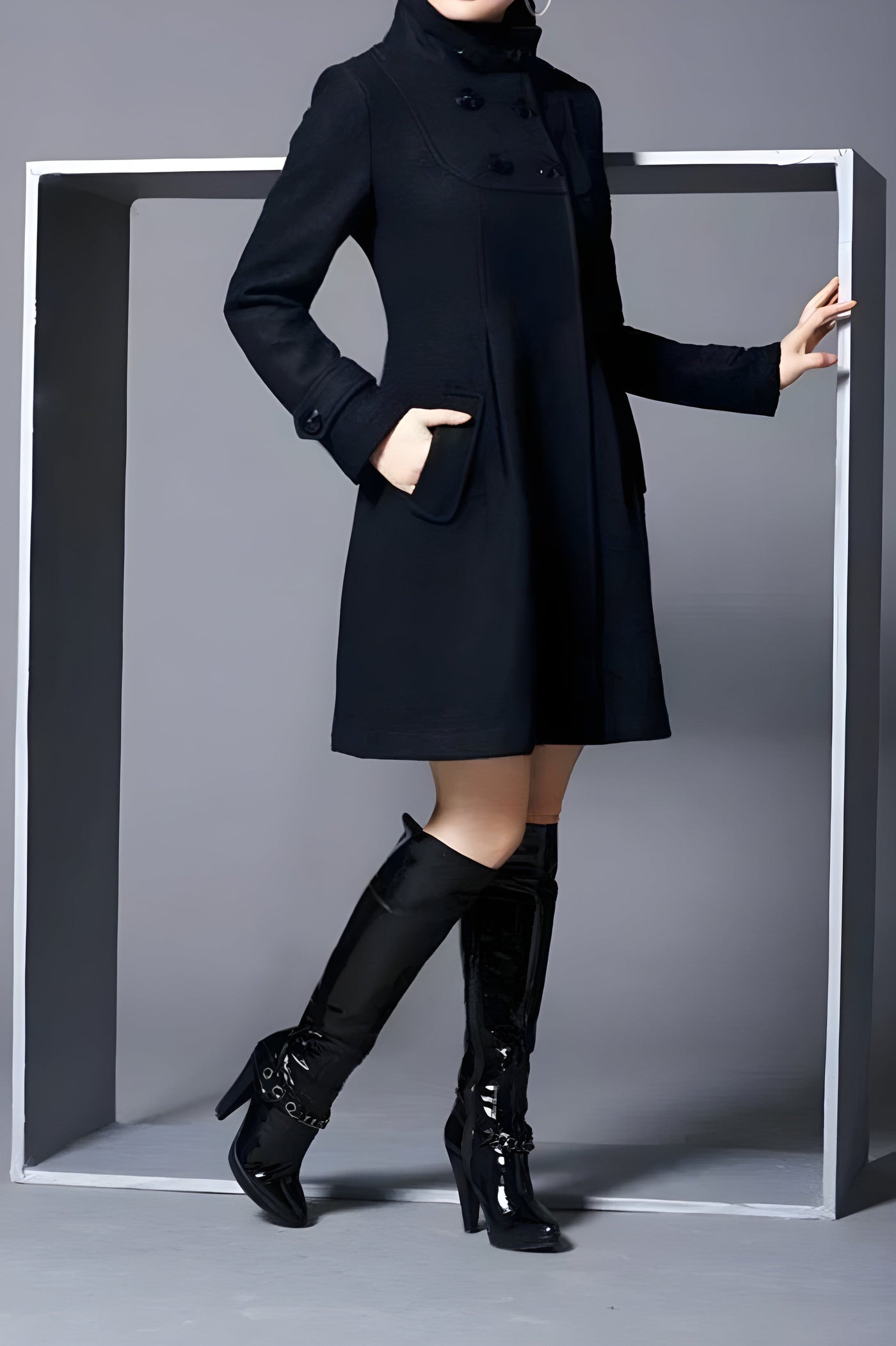 Freja™ | Manteau en laine élégant avec capuche