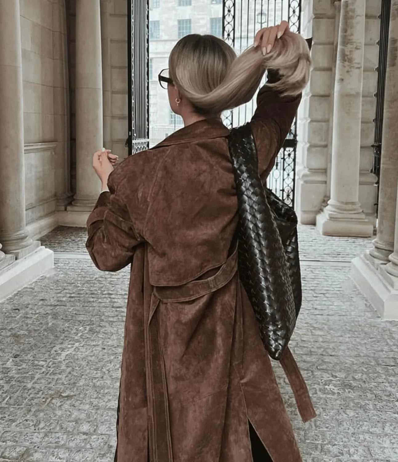 Colette™ | Trench-coat en suède vintage