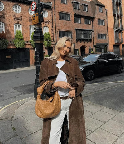 Colette™ | Trench-coat en suède vintage