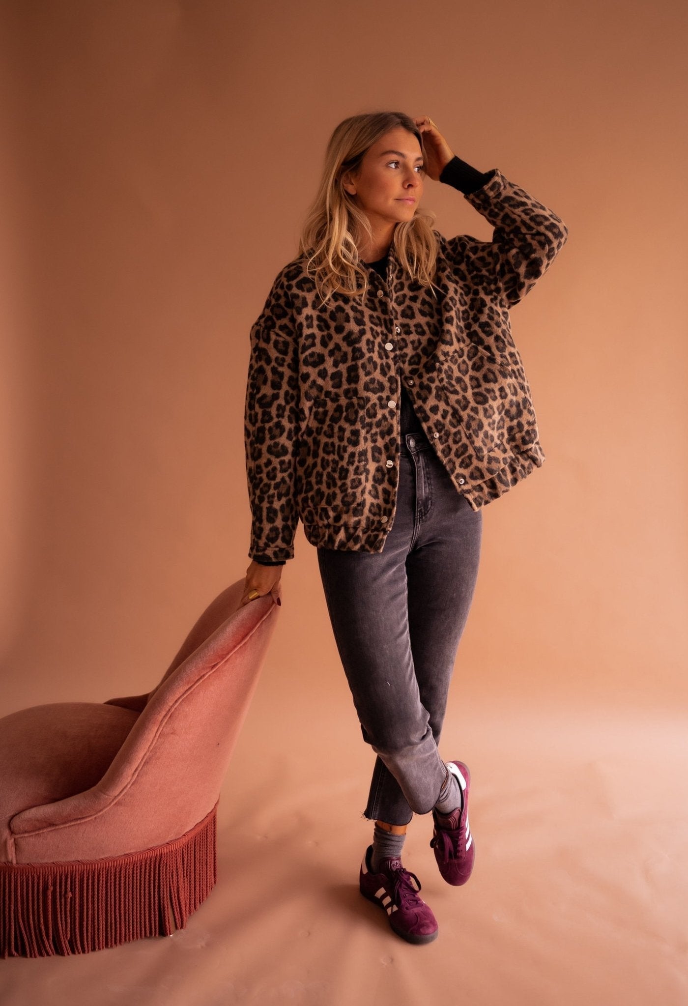 Lola™ | Veste tendance à imprimé léopard