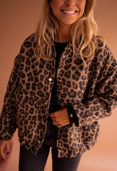 Lola™ | Veste tendance à imprimé léopard