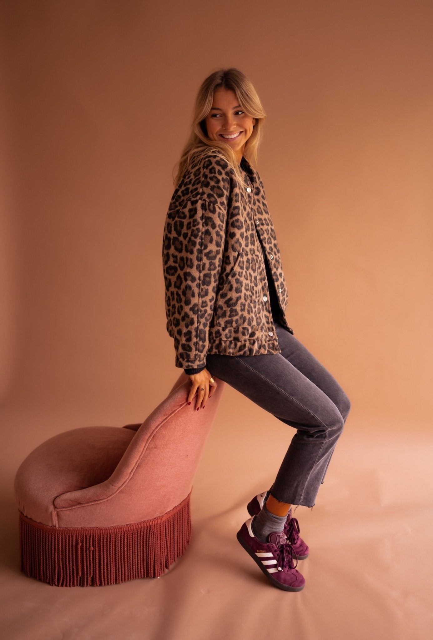 Lola™ | Veste tendance à imprimé léopard